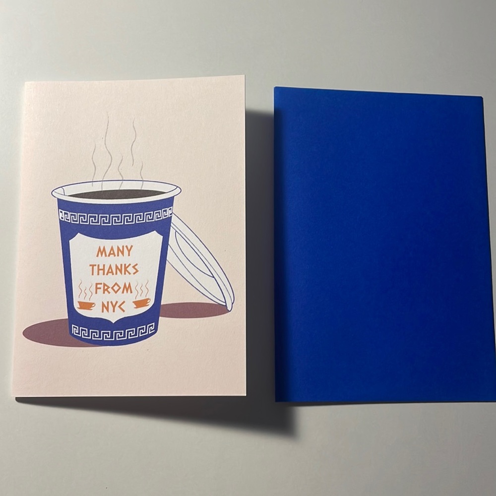 Many thanks from NYC Blank Stationary Card